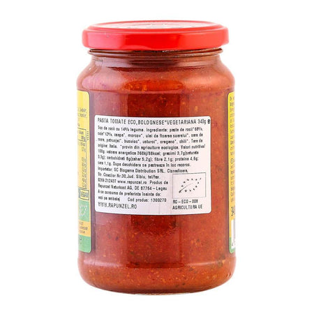 Sos de tomate Bolognese, vegetarian, bio, 340g
