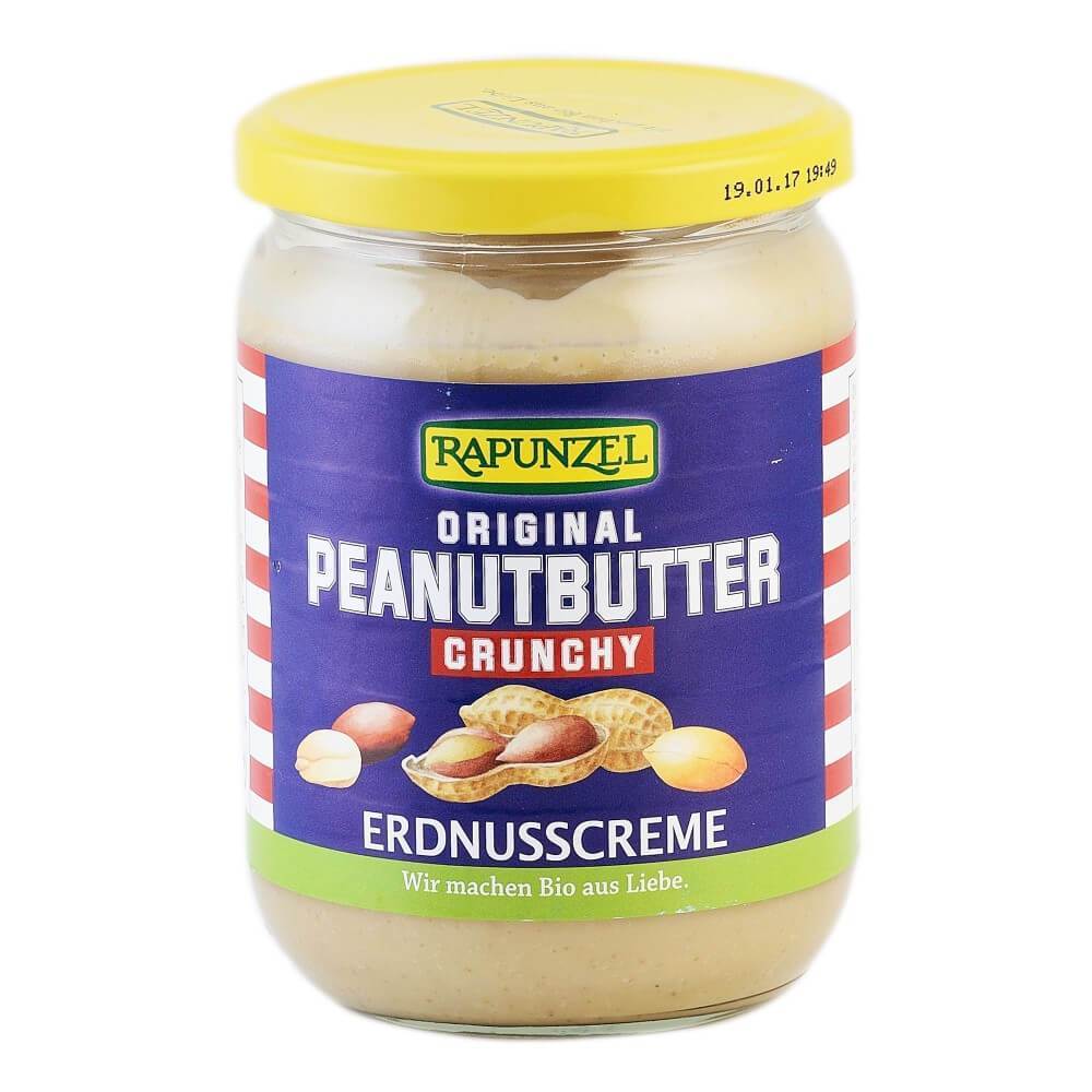 Unt de arahide crocant, vegan, bio, 500g