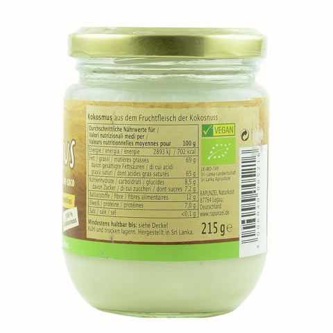 Pasta de cocos VEGAN, bio, 215 g