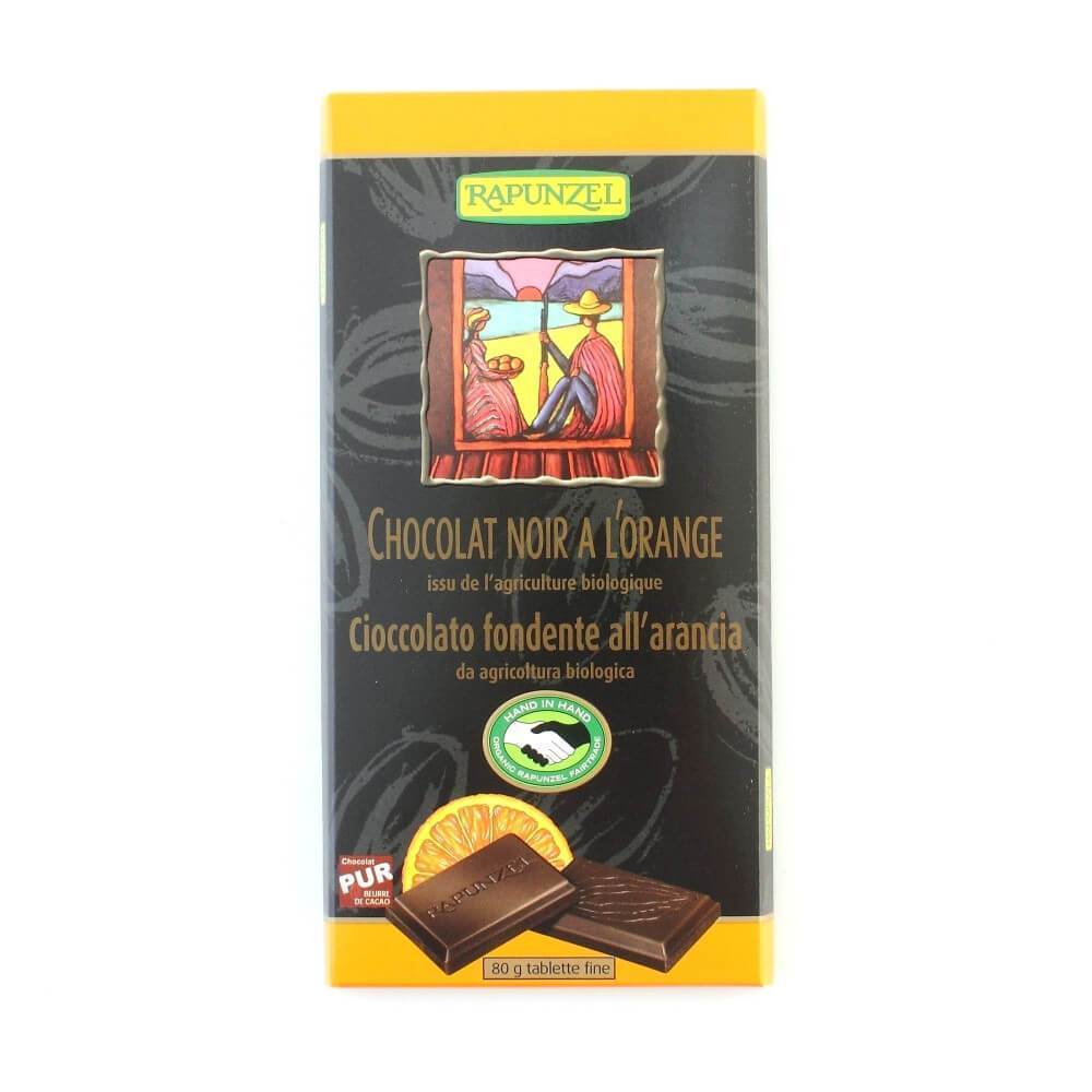 Ciocolata amaruie cu portocale, cu 55 cacao, bio, 80g - Republica BIO