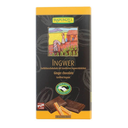 Ciocolata amaruie cu ghimbir si 55 cacao, bio, 80g - Republica BIO