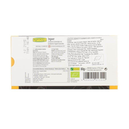 Ciocolata amaruie cu ghimbir si 55 cacao, bio, 80g - Republica BIO