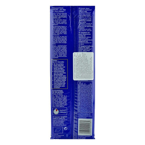 Spaghetti Emmer integrale, Rapunzel, bio, 500 g