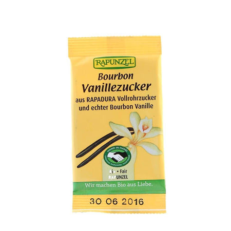 Zahar integral cu vanilie de Bourbon, bio, 8g