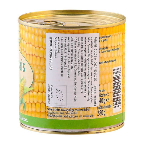 Porumb dulce prefiert Rapunzel, bio, 340 g