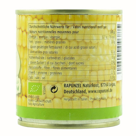 Porumb dulce prefiert Rapunzel, bio, 160 g