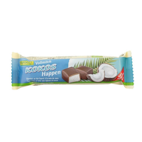 Baton de cocos cu glazura din lapte integral, bio, 50g - Republica BIO