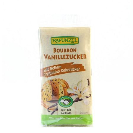 Zahar alb cu vanilie de Bourbon, bio, 4x8g