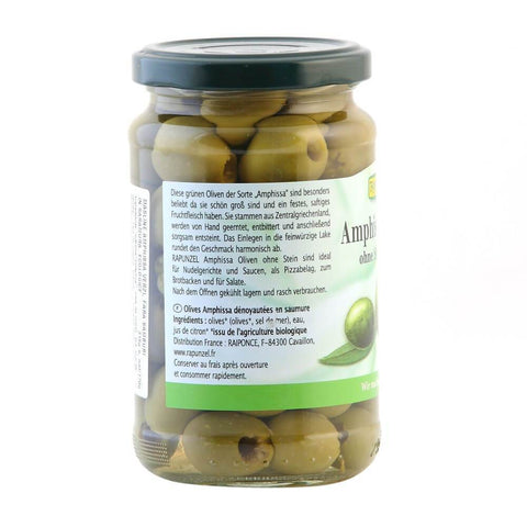 Masline Amphissa verzi, fara samburi, in saramura, bio, 315g