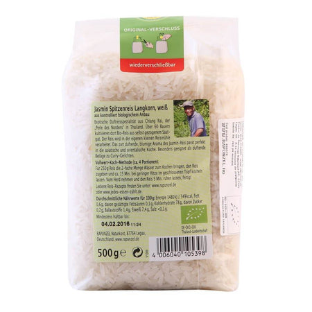 Orez Jasmin alb cu bob lung, bio, 500g