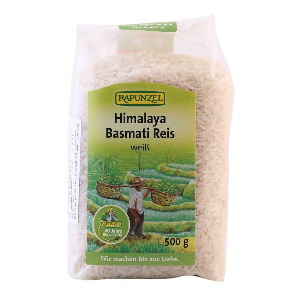 Orez Basmati alb, bio, 500g