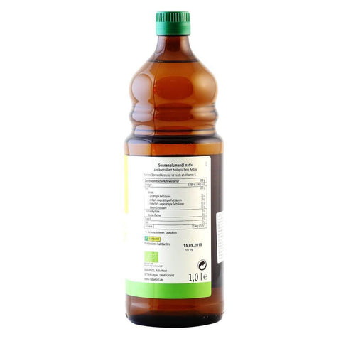 Ulei de floarea soarelui virgin, bio, 1l