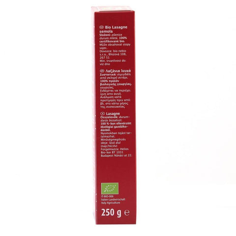 Lasagna din grau semola, bio, 250g