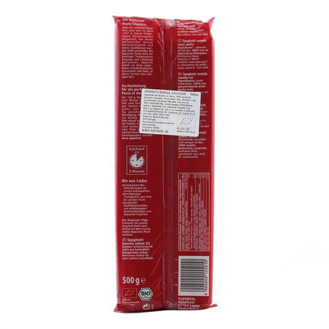 Spaghetti din grau semola, bio, 500g