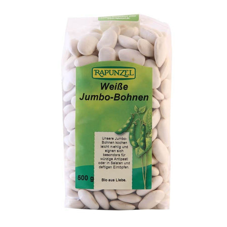 Boabe de fasole alba Jumbo, bio, 500g - Republica BIO