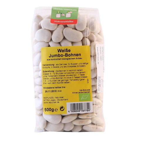 Boabe de fasole alba Jumbo, bio, 500g - Republica BIO