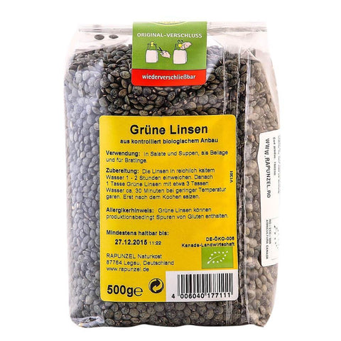 Linte verde, bio, 500g