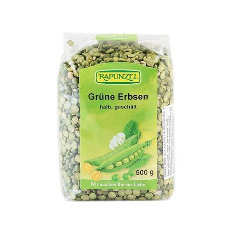 Mazare verde decojita, jumatati, bio, 500g