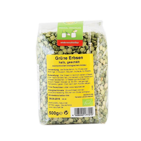 Mazare verde decojita, jumatati, bio, 500g