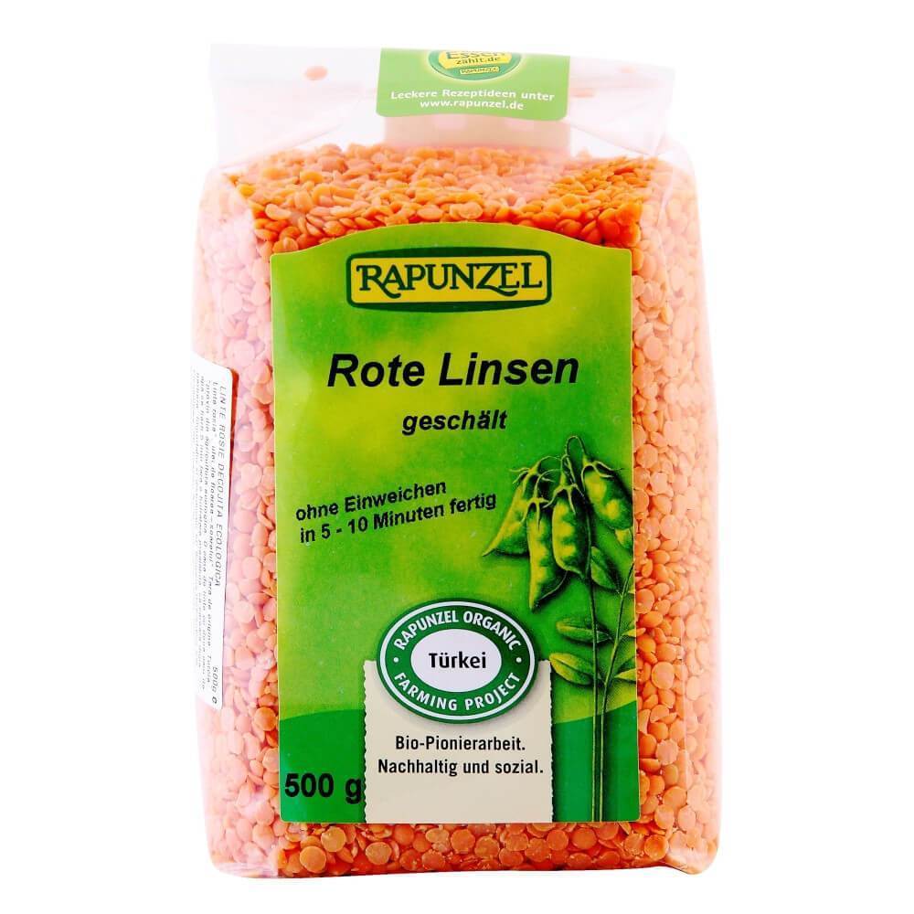Linte rosie decojita, bio, 500g