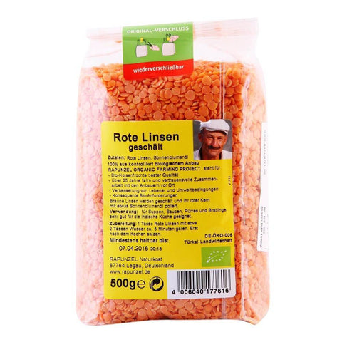 Linte rosie decojita, bio, 500g