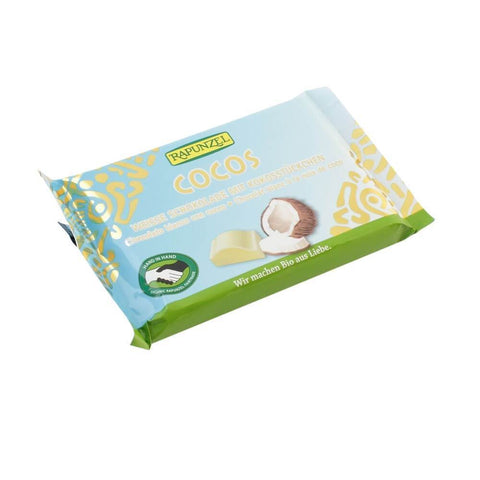 Ciocolata alba Cristalino cu bucatele de cocos, bio, 100g - Republica BIO