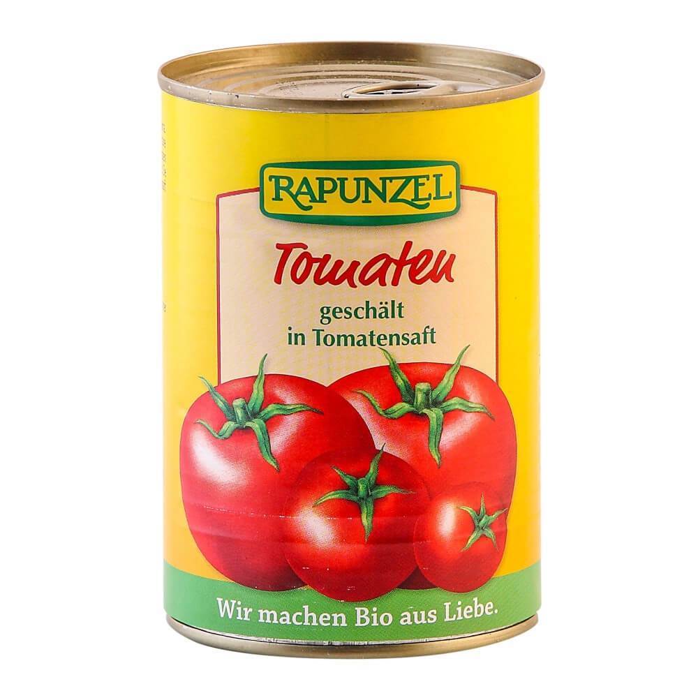 Tomate decojite in doza, bio, 400g