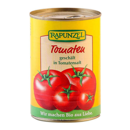 Tomate decojite in doza, bio, 400g