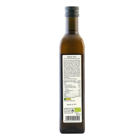 Ulei de rapita virgin, bio, 0,5l