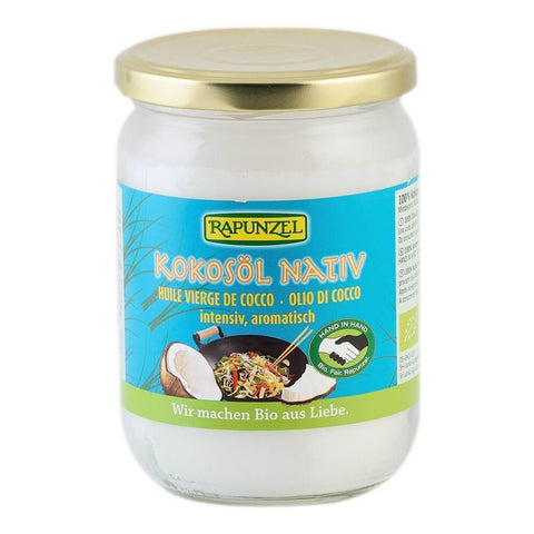 Ulei de cocos Rapunzel, extravirgin, presat la rece, bio, 400 g