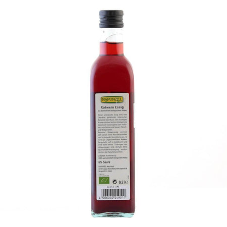 Otet de vin rosu, bio, 0.5l