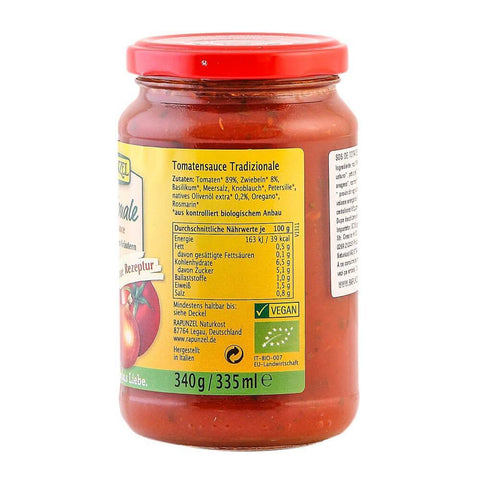 Sos de tomate Tradizionale, vegan, bio, 340g