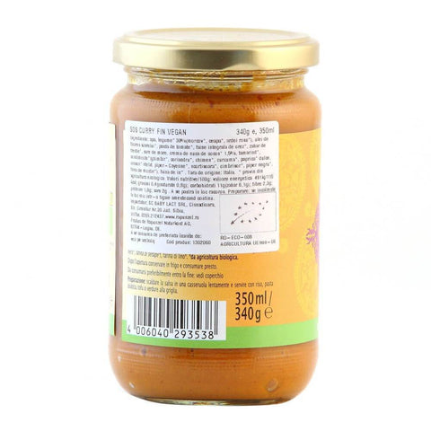Sos curry, fin, vegan, bio, 340g