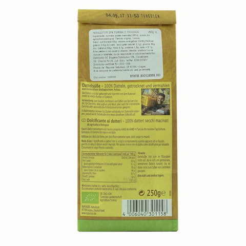 Indulcitor pudra din curmale, bio, 250g