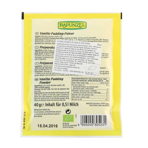 Pudra de budinca cu vanilie, bio, 40g