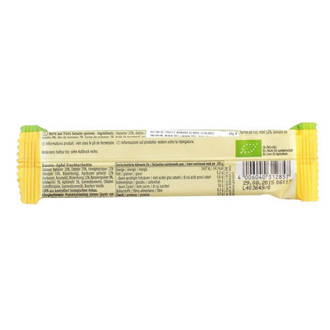 Batoane de fructe cu banana si mar, bio, 40g - Republica BIO