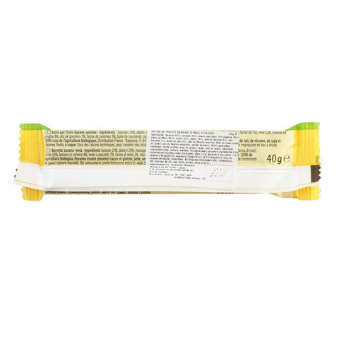 Batoane de fructe cu banana si mar, bio, 40g - Republica BIO