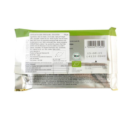 Ciocolata alba Cristalino, bio, 100g - Republica BIO