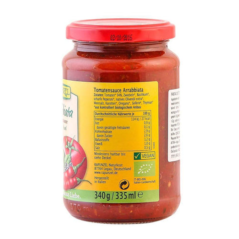 Sos de tomate Arrabbiata, vegan, bio, 340g