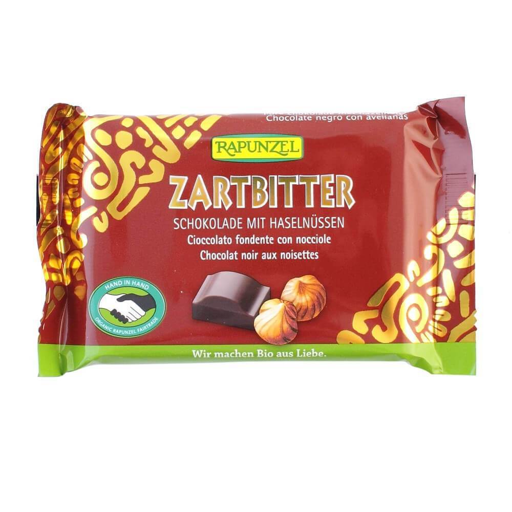 Ciocolata amaruie Cristalino cu 60% cacao si alune intregi, bio, 100g - Republica BIO