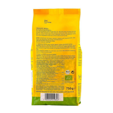Musli de fructe, bio, 750g