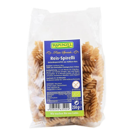Spirelli din orez integral, fara gluten, bio, 250g