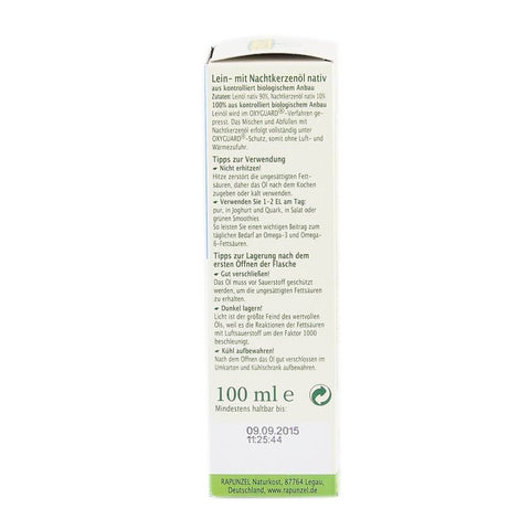 Ulei extravirgin de in si luminita noptii, bio, 100ml,