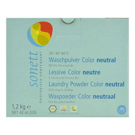 Detergent pentru rufe colorate, neutru, Sonett, pudra, 1,2 kg, bio