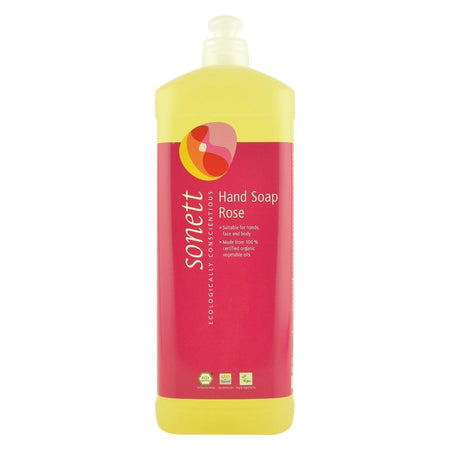 Sapun lichid si gel de dus cu trandafiri, Sonett, 1 l, bio