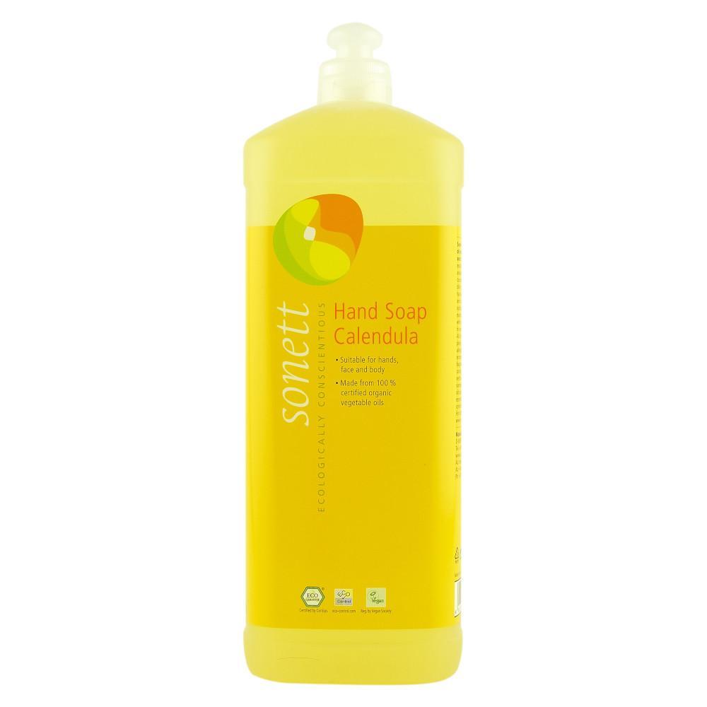 Sapun lichid si gel de dus cu galbenele, Sonett, 1 l, bio
