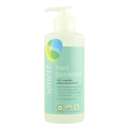 Dezinfectant lichid cu alcool vegetal pentru maini, Sonett, 300 ml, bio