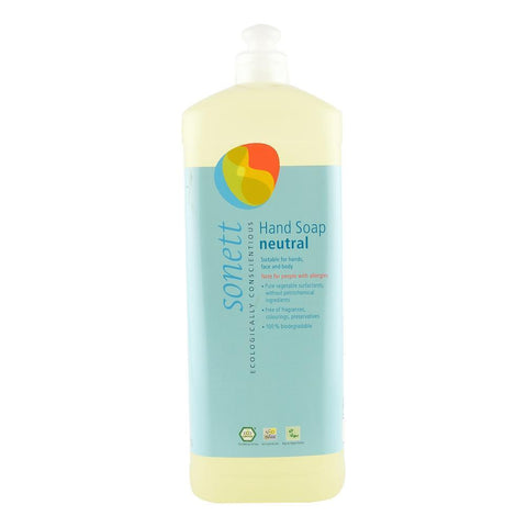 Sapun lichid si gel de dus neutru, Sonett, 1 l, bio