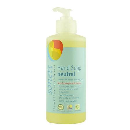Sapun lichid si gel de dus neutru, Sonett, 300 ml, bio