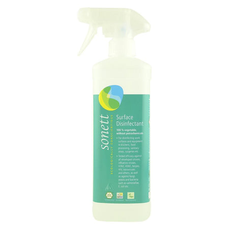 Dezinfectant lichid cu alcool vegetal pentru suprafete, Sonett, 500 ml, bio